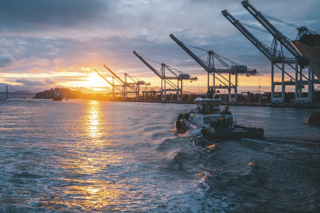 Tug boat, ports